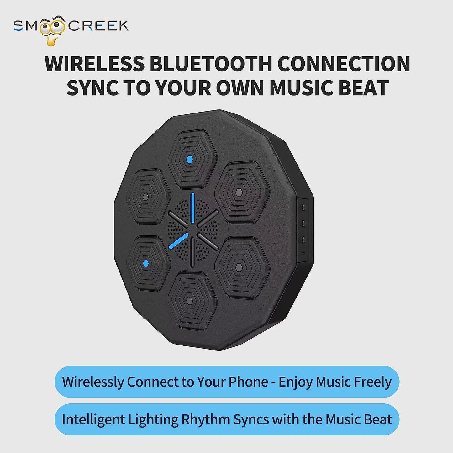 Music Boxing Machine, Smart Boxing Equipment with a Three-Layer Shock Absorption Configuration, Enjoy the Pressure Release, Perfect for Boxing Machine and Boxing Target Workouts